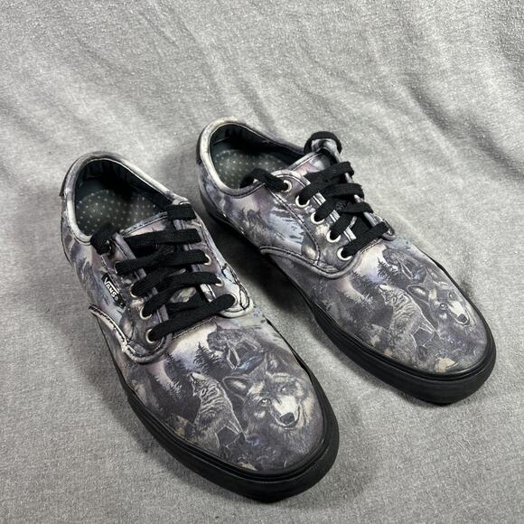 Vans Wolf Pattern Mens Size 9 Low Top Skate Shoes UltraCush Lite Rare - Picture 1 of 9